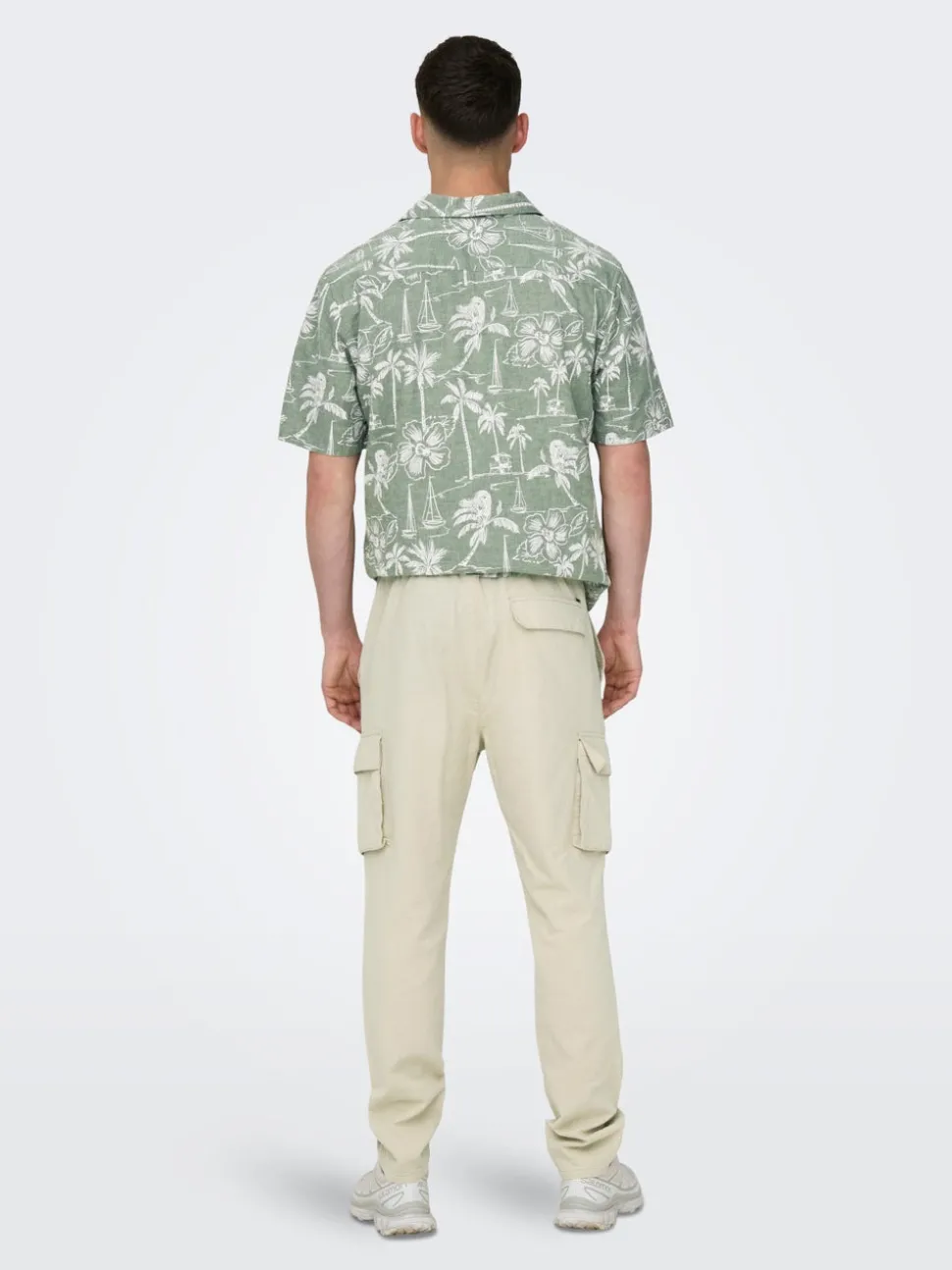 ONSLINUS Tapered Fit Lin Cargobukse