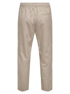 ONSLINUS Tapered Fit Lin Joggebukse