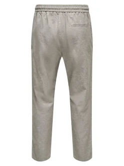 ONSLINUS Tapered Fit Lin Joggebukse