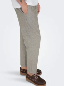 ONSLINUS Tapered Fit Lin Joggebukse