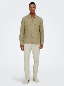 ONSLINUS Tapered Fit Lin Joggebukse