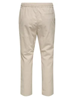 ONSLINUS Tapered Fit Lin Joggebukse