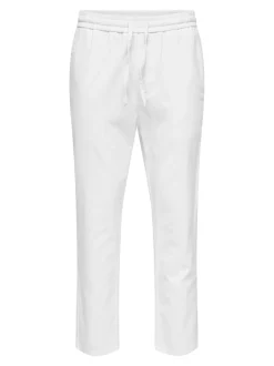 ONSLINUS Tapered Fit Lin Joggebukse