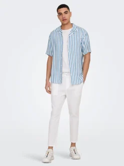 ONSLINUS Tapered Fit Lin Joggebukse
