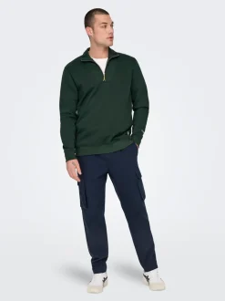 ONSLINUS Tapered Fit Lin Cargobukse