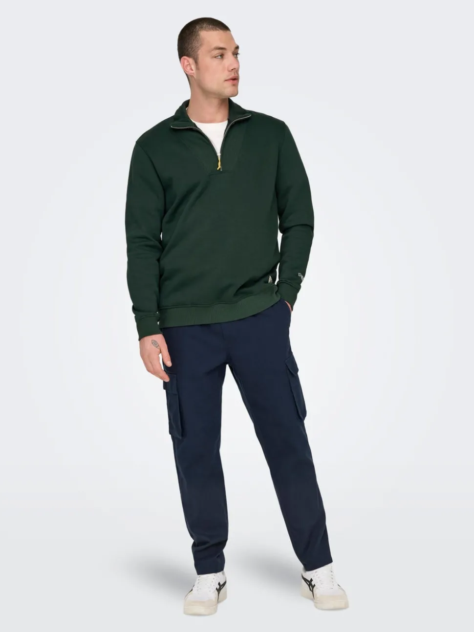 ONSLINUS Tapered Fit Lin Cargobukse