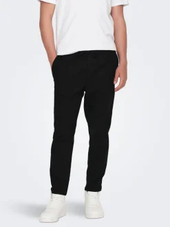 ONSLINUS Tapered Fit Lin Joggebukse