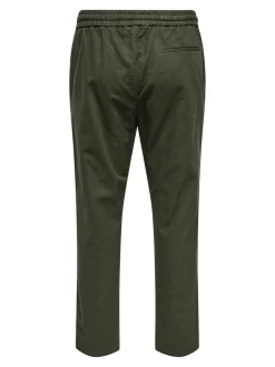 ONSLINUS Tapered Fit Lin Joggebukse