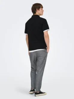 ONSLINUS Tapered Fit Lin Joggebukse
