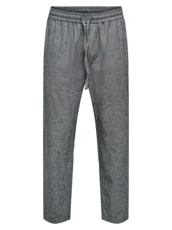 ONSLINUS Tapered Fit Lin Joggebukse