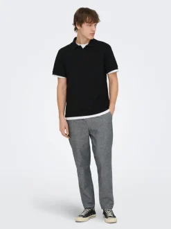 ONSLINUS Tapered Fit Lin Joggebukse