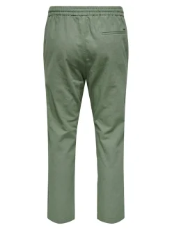 ONSLINUS Tapered Fit Lin Joggebukse