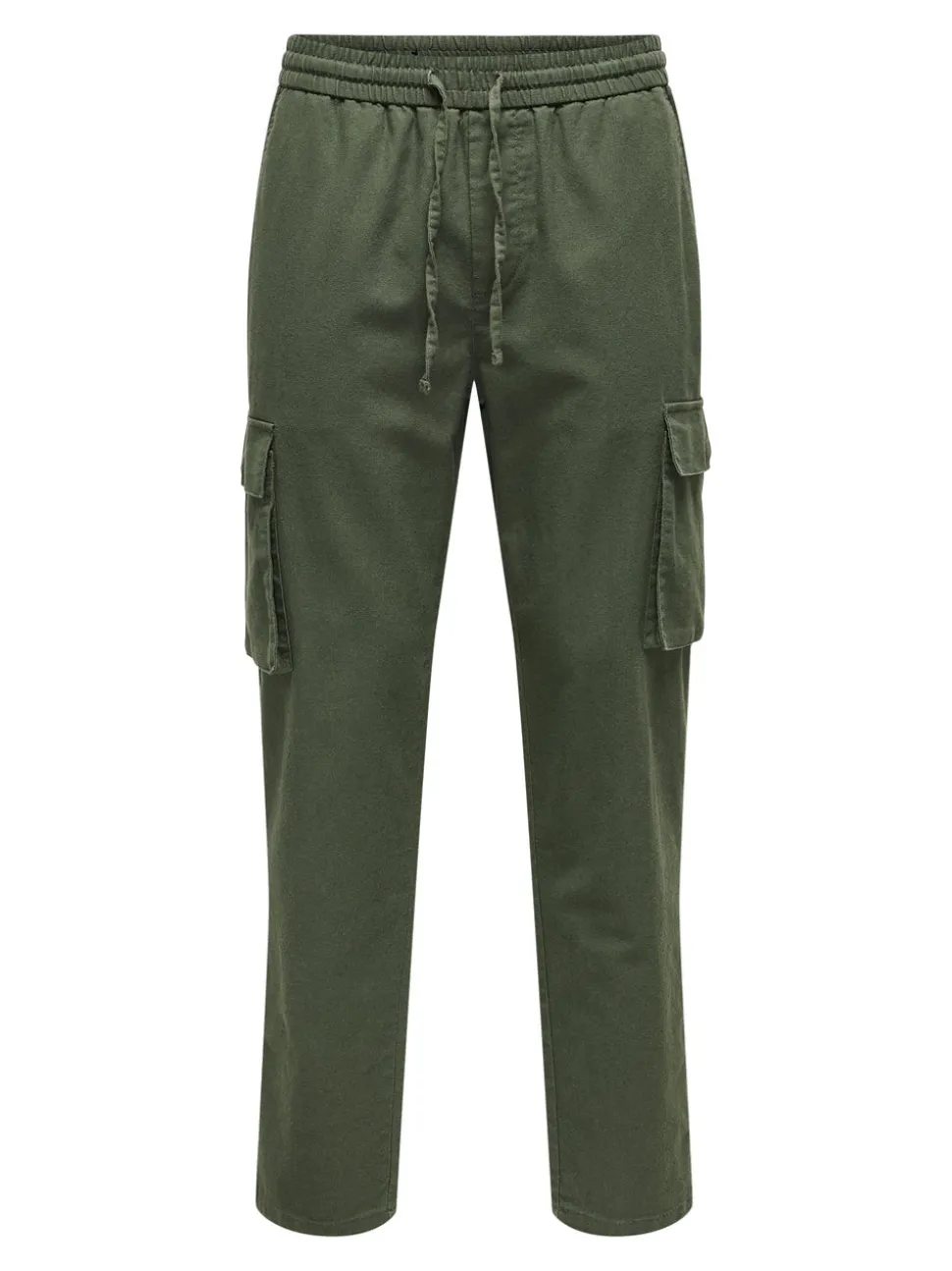ONSLINUS Tapered Fit Lin Cargobukse