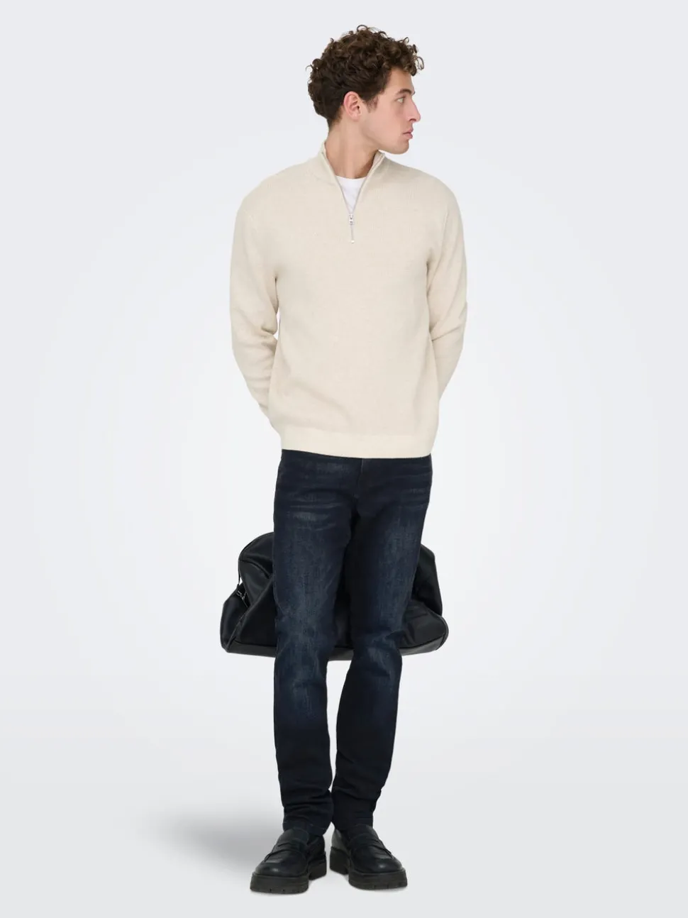 ONSLOOM Middels høy midje Slim Fit Jeans