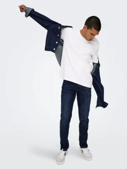 ONSLOOM Middels høy midje Slim Fit Jeans
