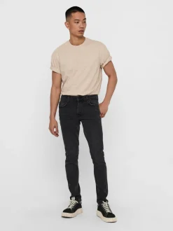 ONSLOOM Middels høy midje Slim Fit Jeans