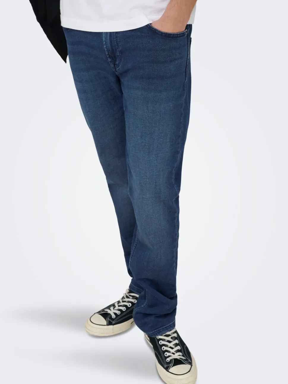 ONSLOOM Middels høyt snitt Slim Fit Jeans