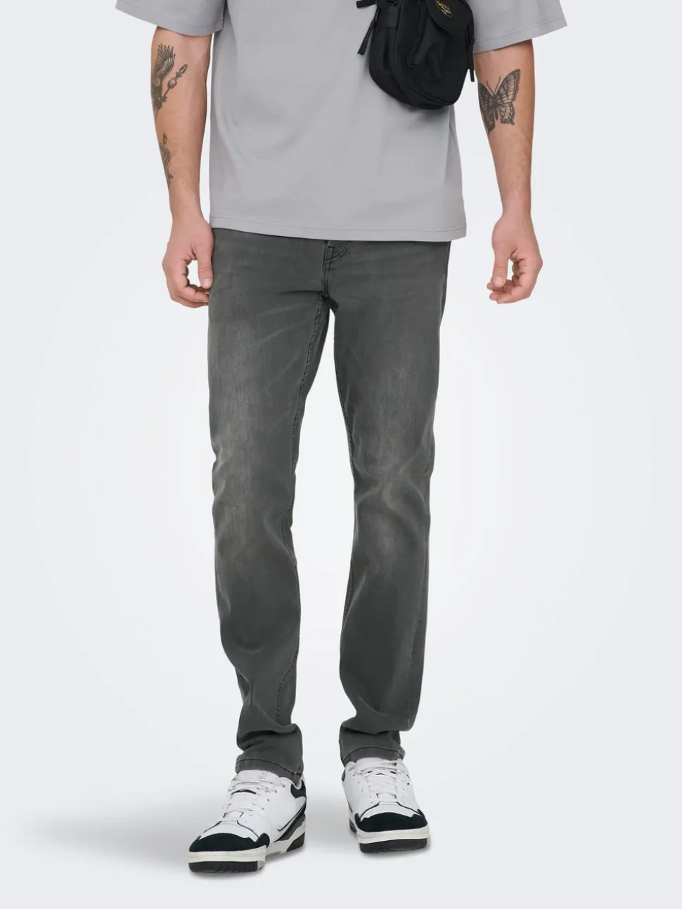 ONSLOOM Middels høyt snitt Slim Fit Jeans