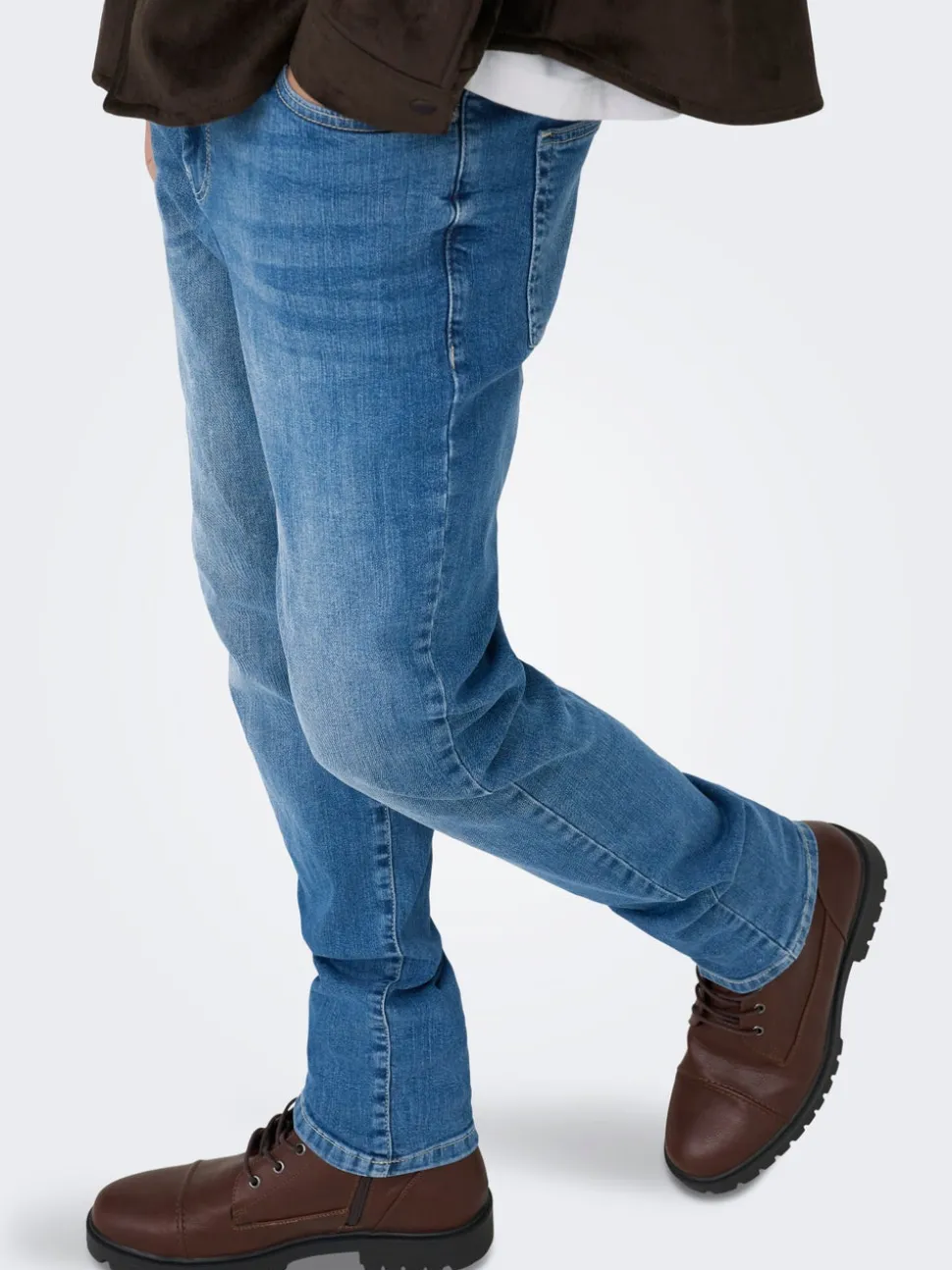 ONSLOOM Middels høyt snitt Slim Fit Jeans
