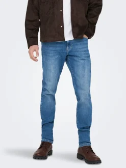 ONSLOOM Middels høyt snitt Slim Fit Jeans