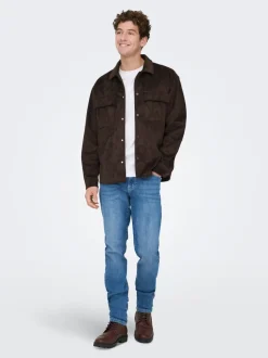 ONSLOOM Middels høyt snitt Slim Fit Jeans