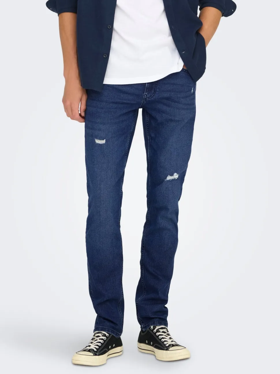 ONSLOOM Middels høyt snitt Slim Fit Jeans