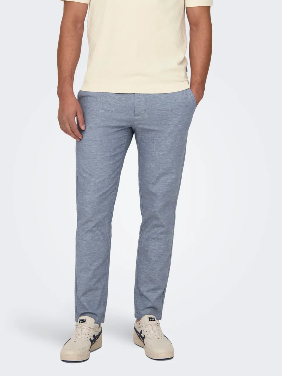 ONSMARK Tapered Fit Lin Chinobukse