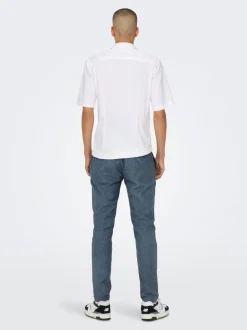 ONSMARK Tapered Fit Lin Chinobukse