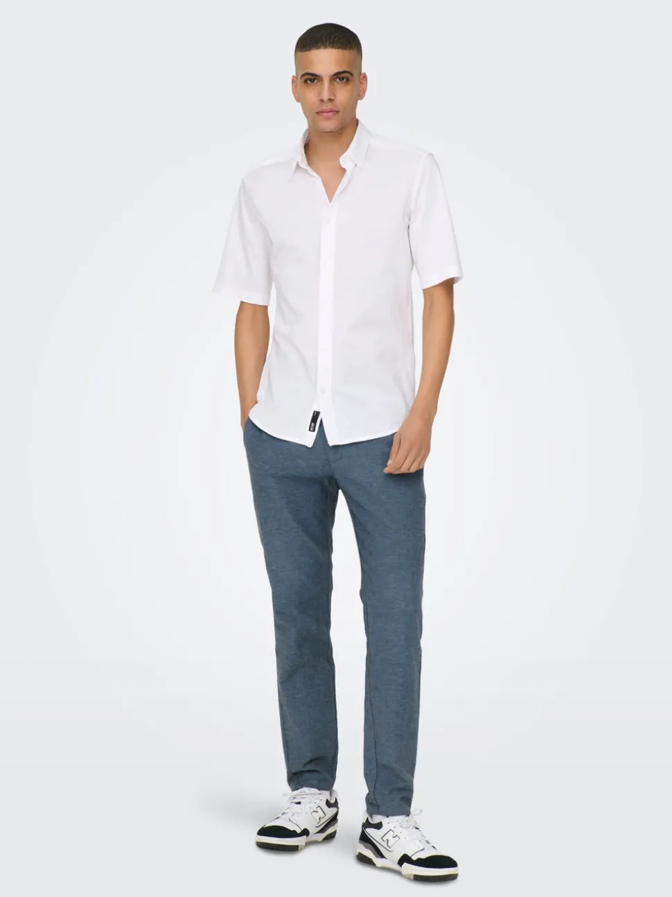ONSMARK Tapered Fit Lin Chinobukse