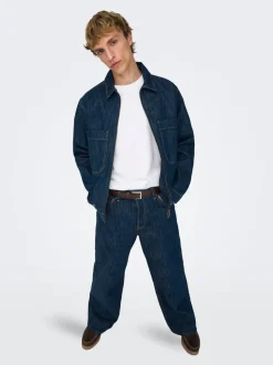 ONSREMI Middels høyt snitt Wide Leg Fit Jeans