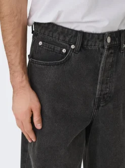 ONSREMI Middels høyt snitt Barrel-passform Jeans