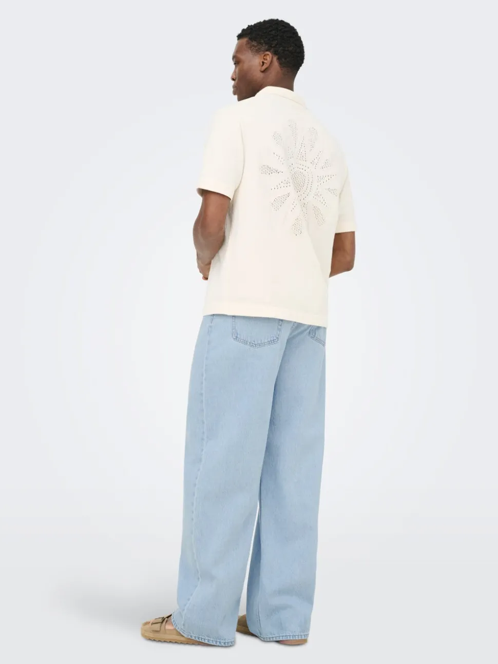 ONSREMI Middels høyt snitt Wide Leg Fit Jeans