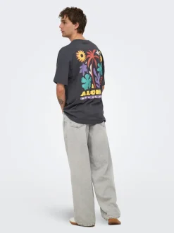 ONSREMI Middels høyt snitt Wide Leg Fit Jeans
