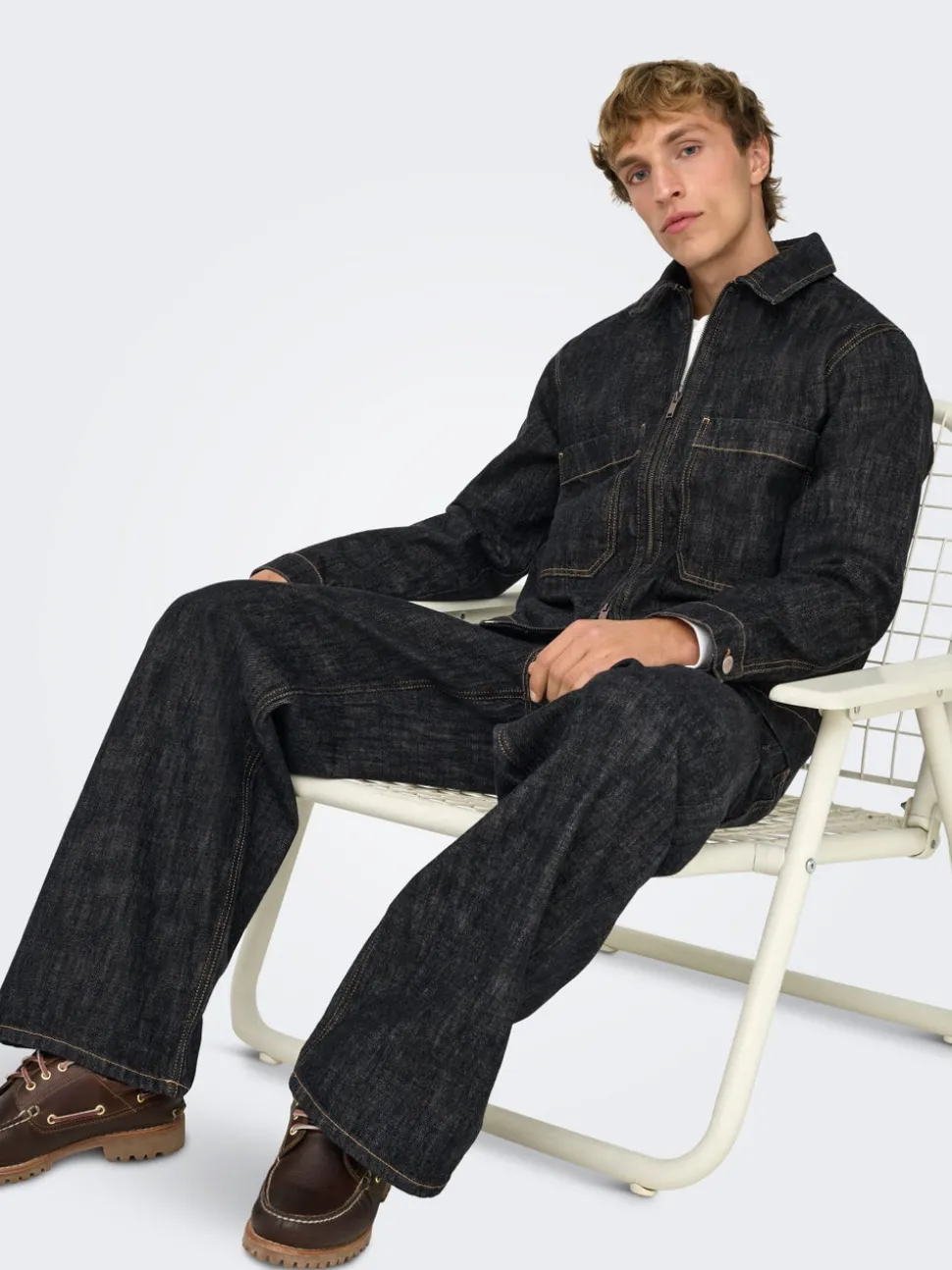 ONSREMI Middels høyt snitt Wide Leg Fit Jeans