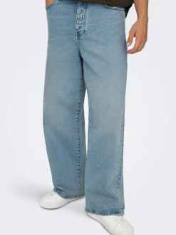 ONSREMI Middels høyt snitt Wide Leg Fit Stretch Jeans