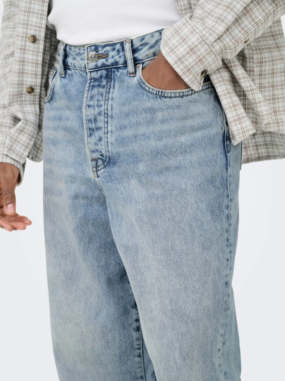 ONSREMI Middels høyt snitt Wide Leg Fit Jeans
