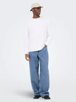 ONSREMI Middels høyt snitt Wide Leg Fit Jeans