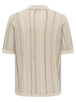 ONSTOBBY Strikket poloskjorte