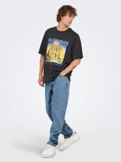 ONSTYE Høyt snitt Tapered Fit Jeans
