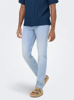 ONSWOLF Middels høyt snitt Regular Fit Jeans