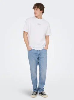 ONSYOKE Middels høy midje Tapered Fit Jeans