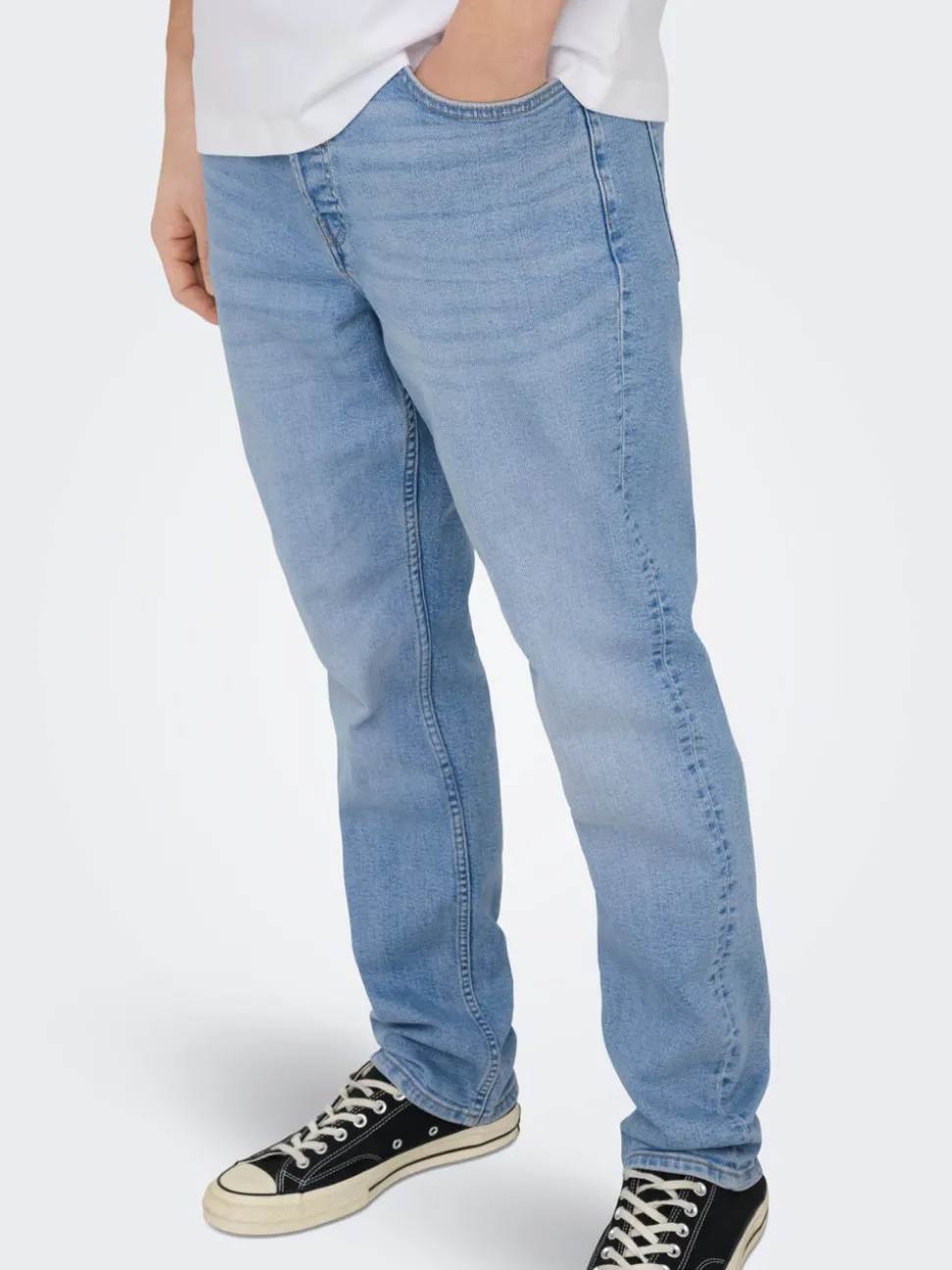 ONSYOKE Middels høy midje Tapered Fit Jeans