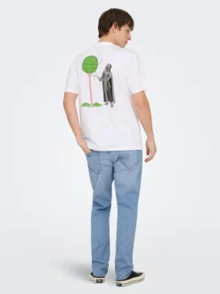 ONSYOKE Middels høy midje Tapered Fit Jeans