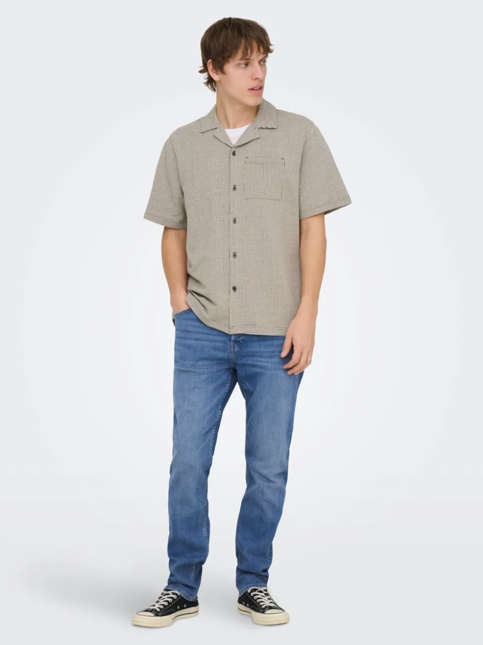 ONSYOKE Middels høy midje Tapered Fit Jeans
