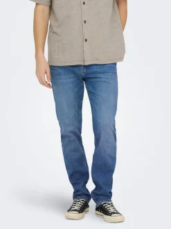 ONSYOKE Middels høy midje Tapered Fit Jeans