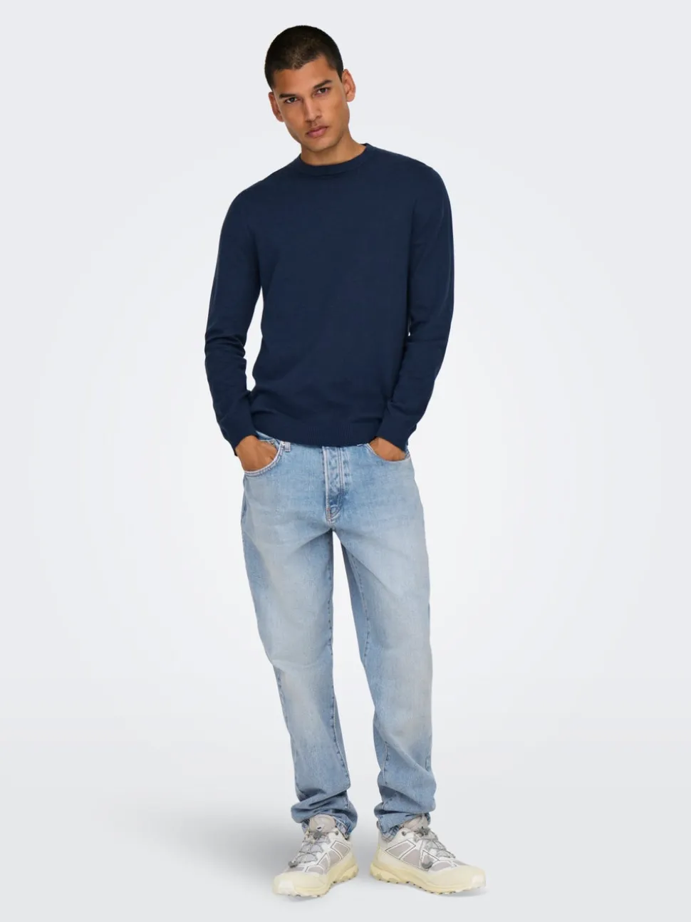 ONSYOKE Middels høy midje Tapered Fit Jeans