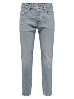ONSYOKE Middels høyt snitt Tapered Fit Jeans
