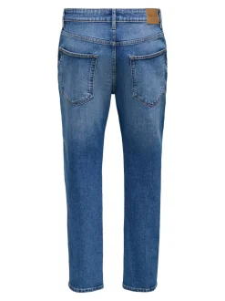 ONSYOKE Middels høyt snitt Tapered Fit Stretch Jeans