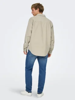 ONSYOKE Middels høyt snitt Tapered Fit Stretch Jeans