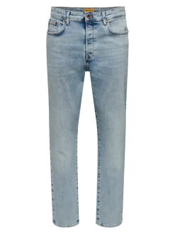 ONSYOKE Middels høyt snitt Tapered Fit Jeans
